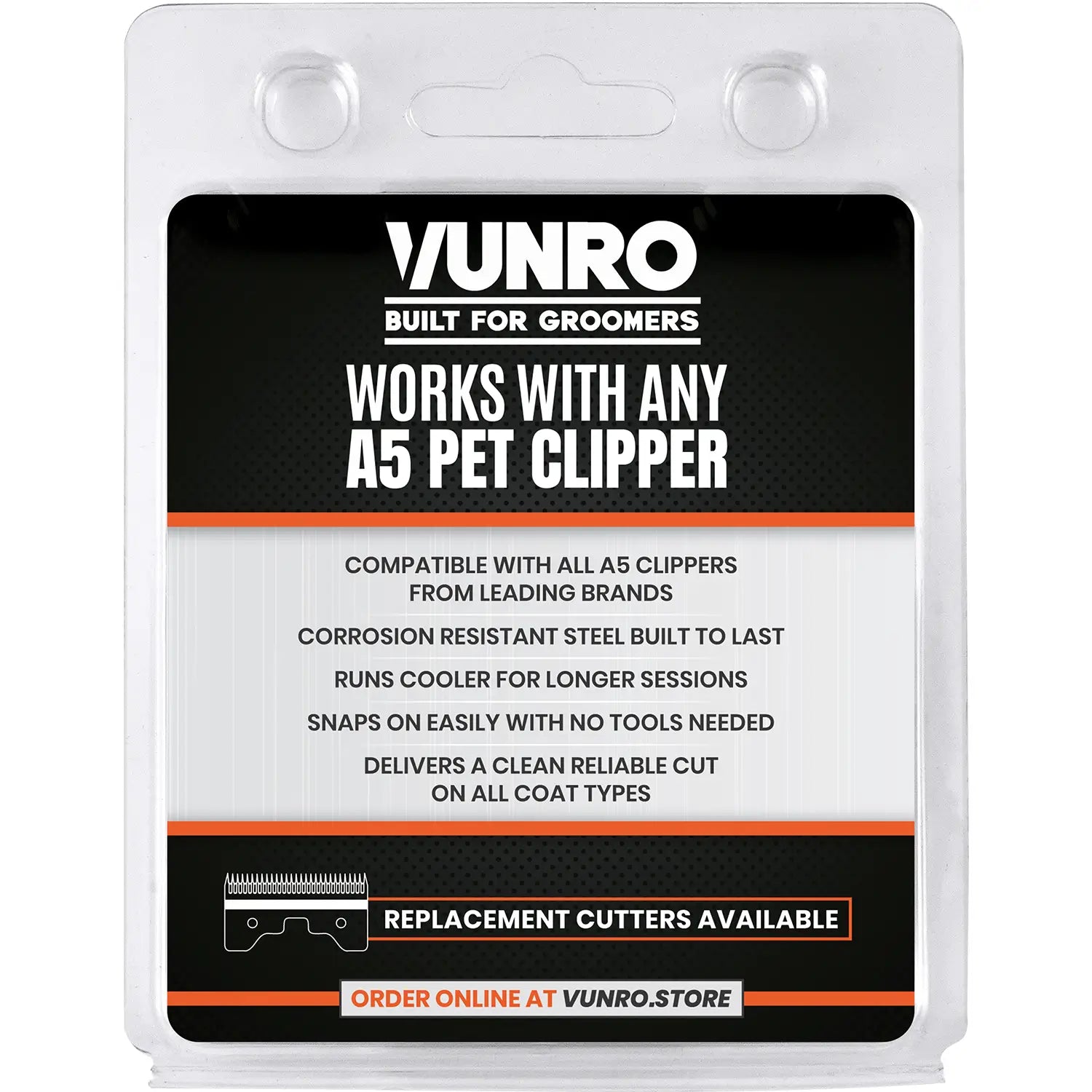 7F Blue Steel Dog Clipper Blade (3.2 mm) by VUNRO